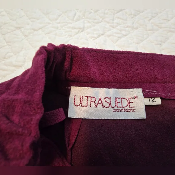 Count Romi Ltd Ultra Suede Fabric Single Breasted Suit Women's Size 12 - Picture 9 of 11